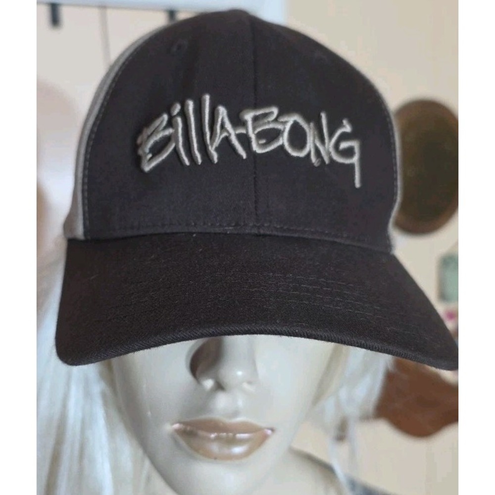 Billabong Brown Fitted Cap Size L/XL Skater‎ Y2K Hat EUC Skater Surfer